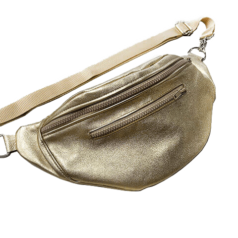 sac banane en cuir