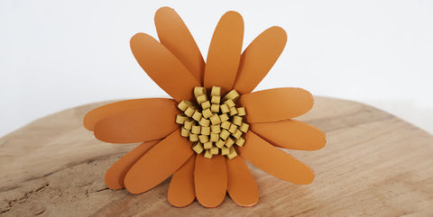 DIY Fleurs en cuir