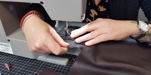 trousse toilette cuir DIY