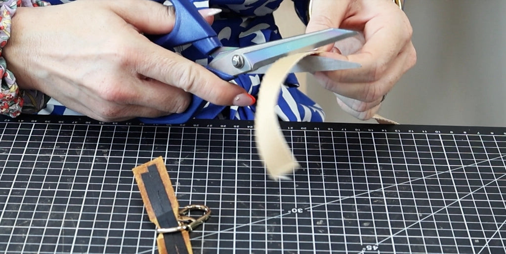 Préparer la lanière de sac