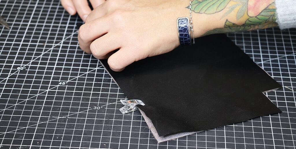 DIY leather pencil case