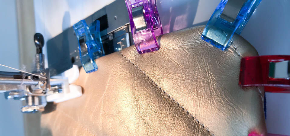 Quilted leather pouch tutorial
