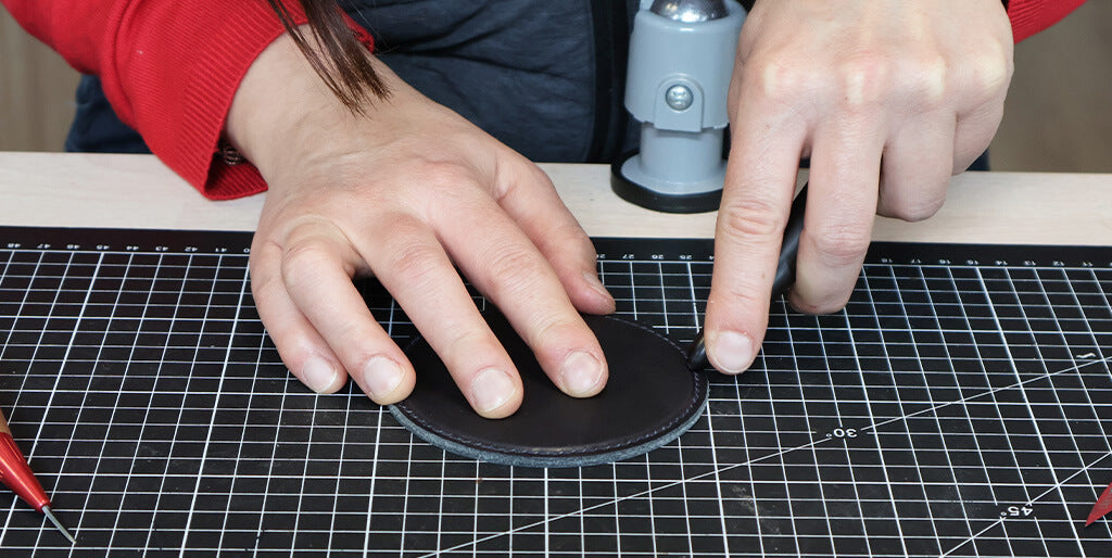 DIY sous verres en cuir
