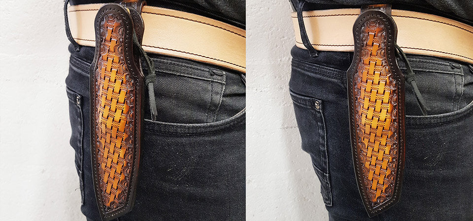 couteau étui cuir