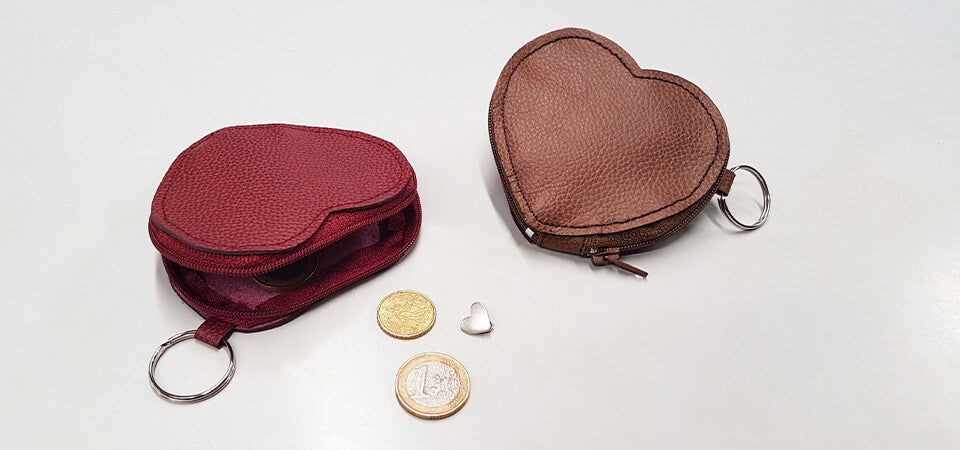tutoriel portemonnaie coeur en cuir