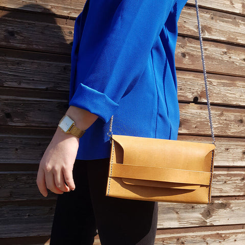 Lederhandtasche