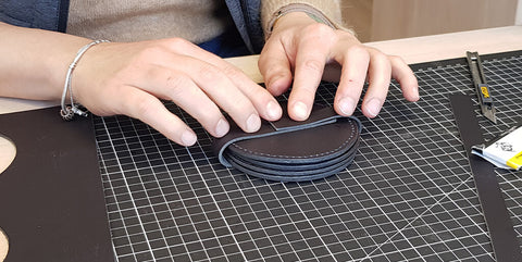 DIY sous-verres en cuir