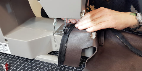 trousse toilette cuir DIY