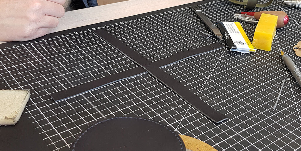 DIY sous-verres en cuir