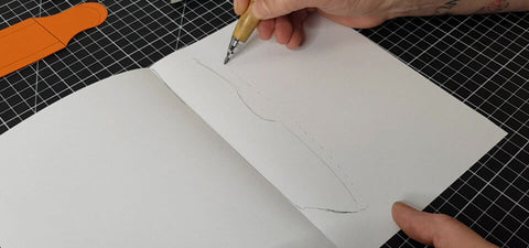 Faire le patron sur une feuille