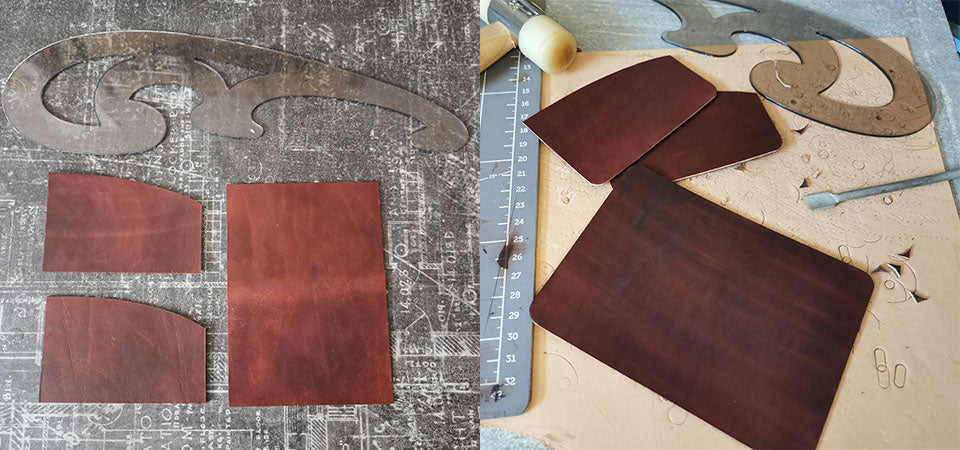 Portatarjetas de cuero DIY