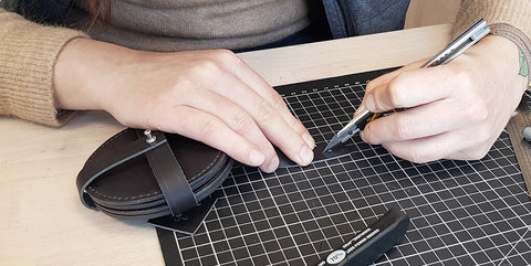 DIY sous-verres en cuir