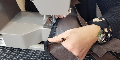 trousse toilette cuir DIY
