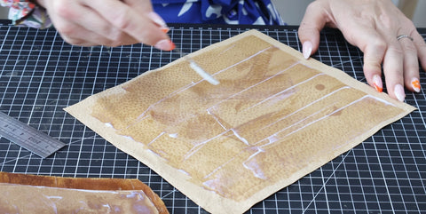 rabat sac à main en cuir