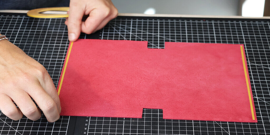 DIY leather pencil case