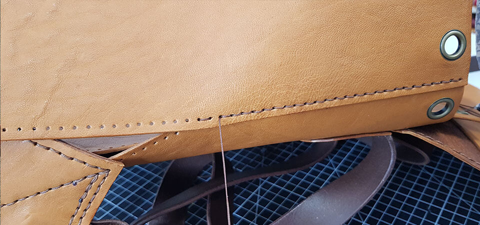 Leather sewing