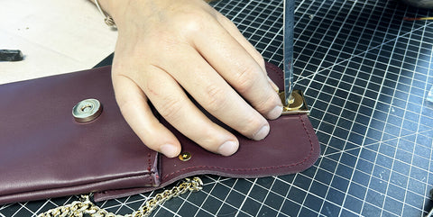 DIY pochette cuir