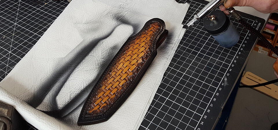 étui couteau cuir