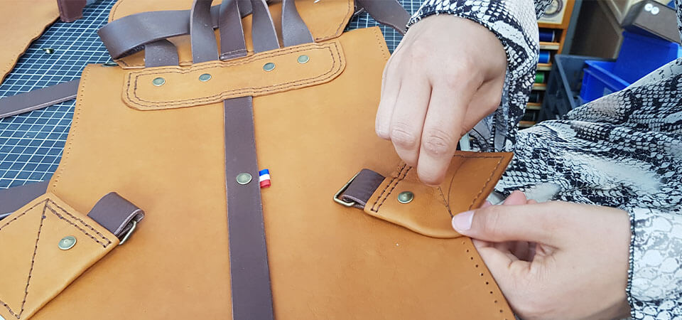Lederrucksack
