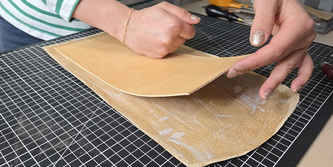 Doubler le cuir avec du porc velours