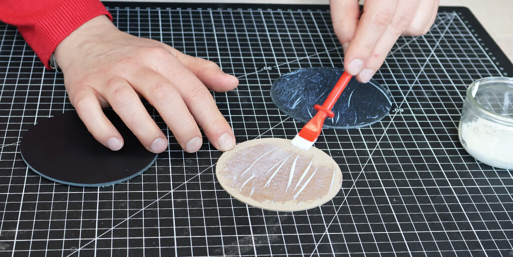 DIY sous verres cuir
