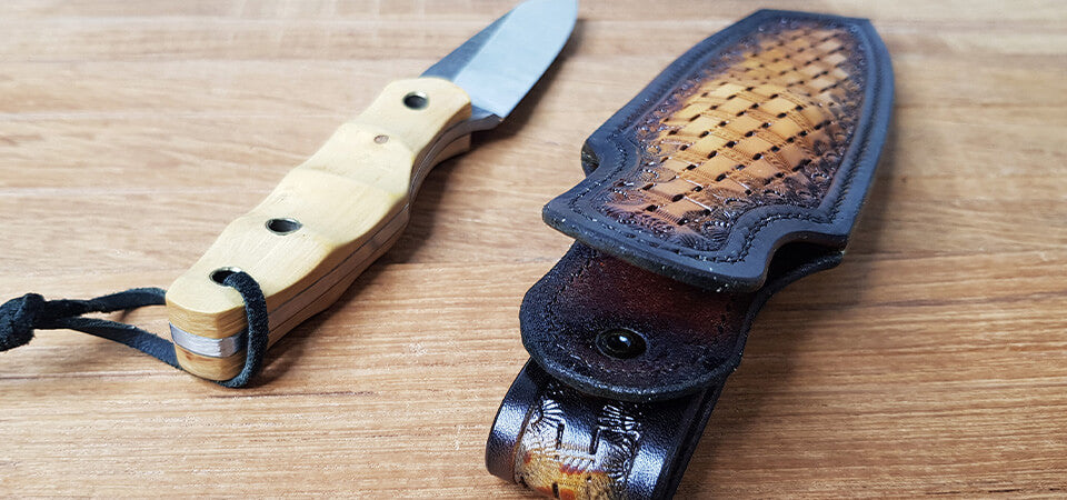 étui couteau cuir