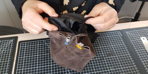 Trousse toilette cuir DIY