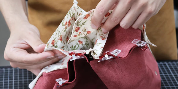 Assembler les soufflets dans la doublure