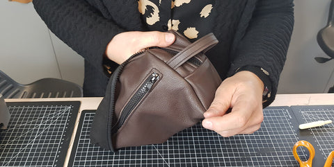 Trousse toilette cuir DIY