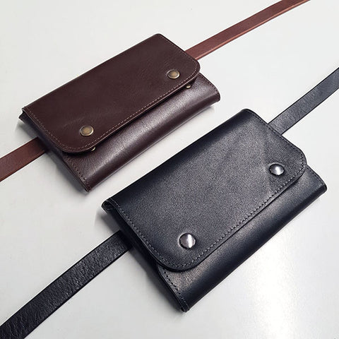 sac ceinture en cuir