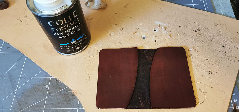 Portatarjetas de cuero DIY
