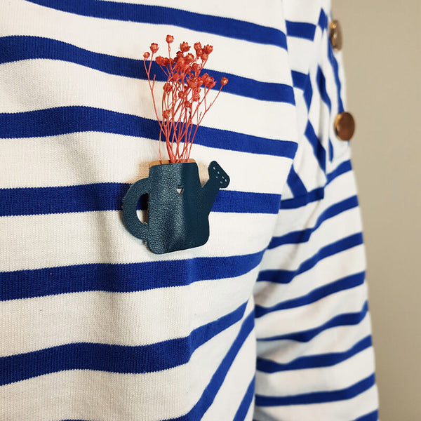 DIY broche en cuir
