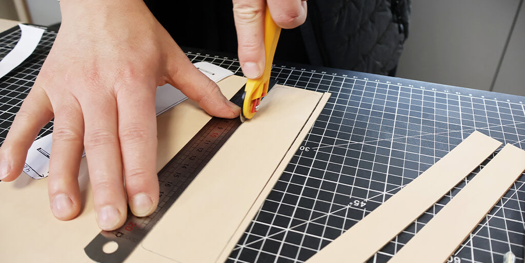 cutting the pieces