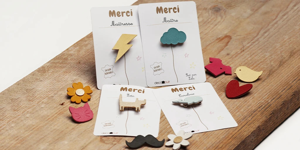 broches en cuir