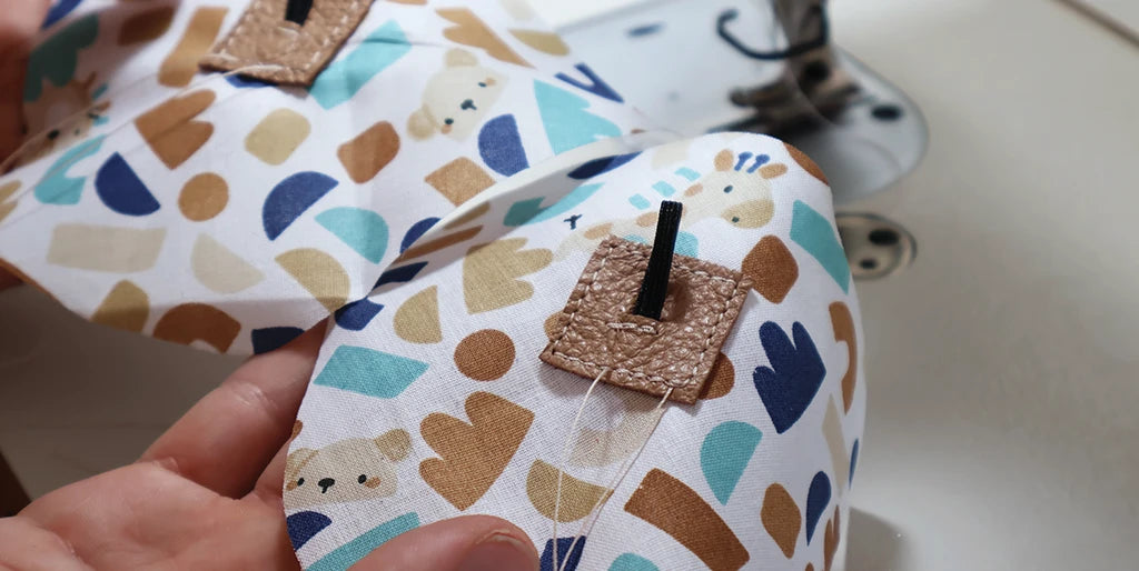 sew elastic leather slipper tab
