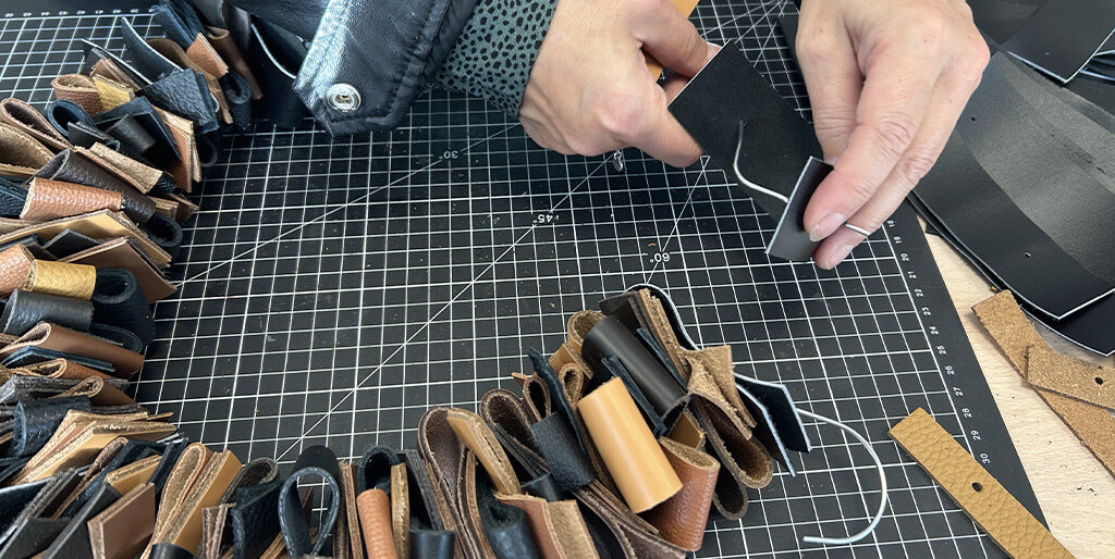 Couronne de noël en cuir