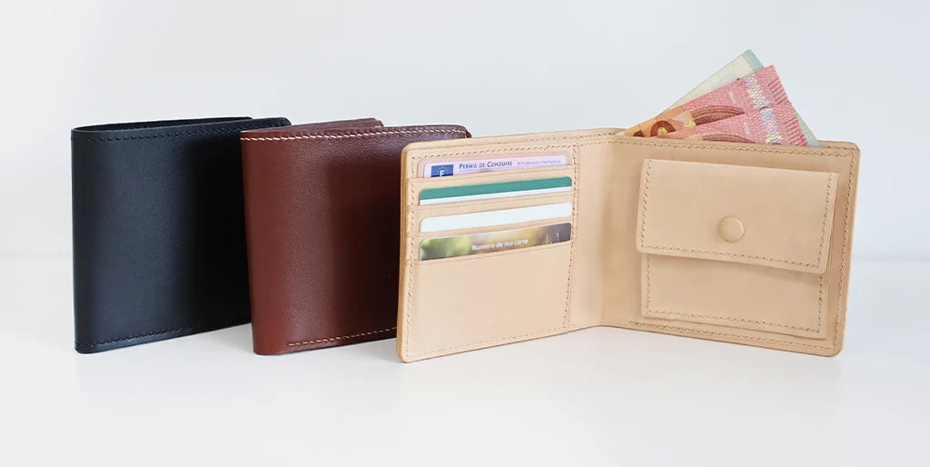 portefeuille en cuir