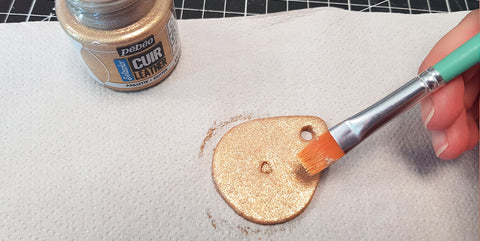 glitter leather paint