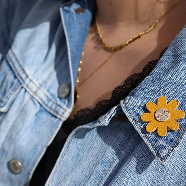 DIY broche en cuir
