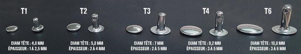 rivets taille deco cuir