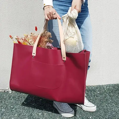 Coudre un sac de marché en cuir