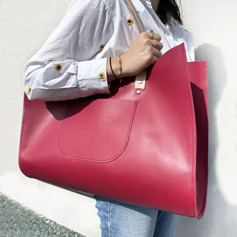 Coudre un sac de marché en cuir
