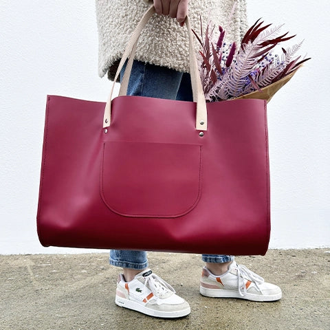 Coudre un sac de marché en cuir
