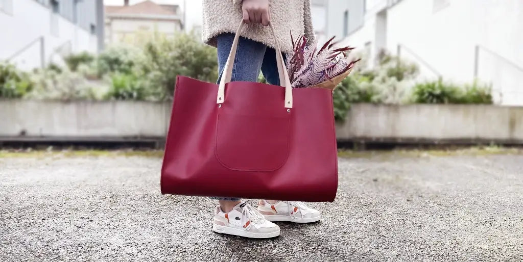Coudre un sac de marché en cuir