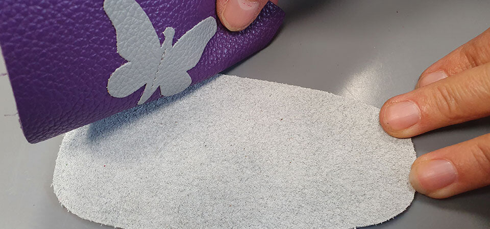 sew upper on slipper heel